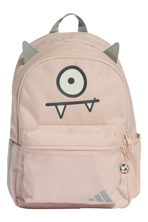 adidas Performance, Rucsac cu imprimeu grafic, Gri cenusiu, Piersica