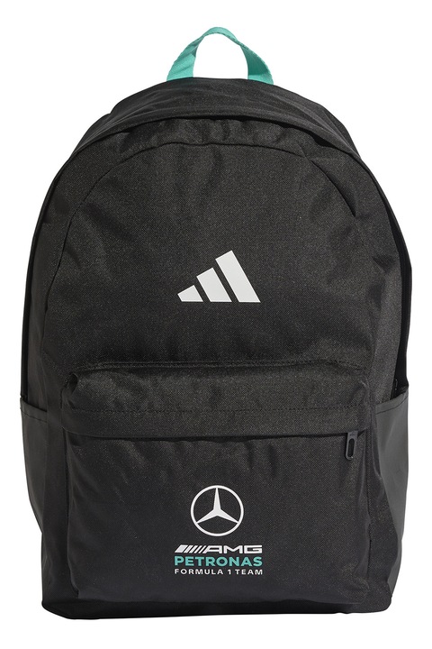 adidas Performance, Rucsac unisex cu model Mercedes-AMG Petronas Formula 1, Alb, Negru, Turcoaz