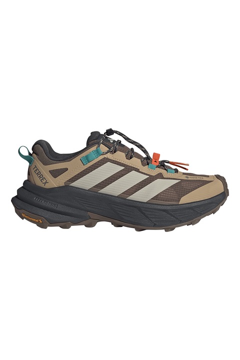 adidas Performance, Pantofi cu tehnologie Gore-Tex, pentru drumetii Terrex Freehiker, Maro/Gri deschis