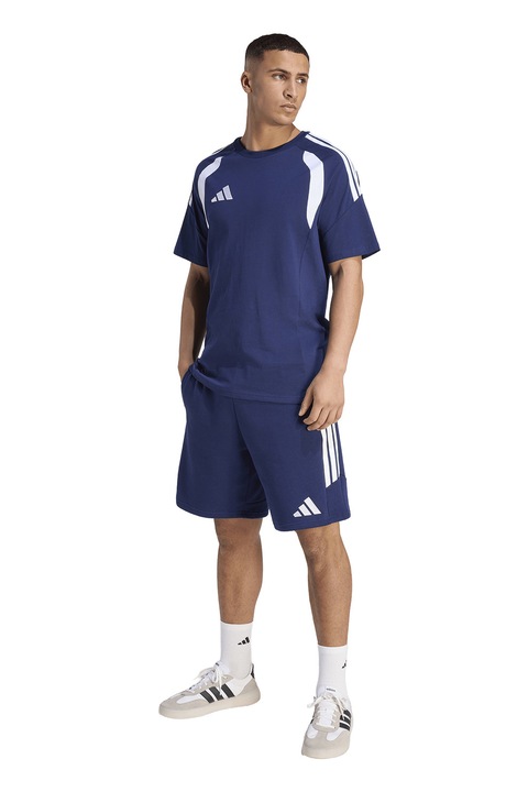 adidas Performance, Футболна тениска Tiro26l с контрасти, Бял/Тъмносин