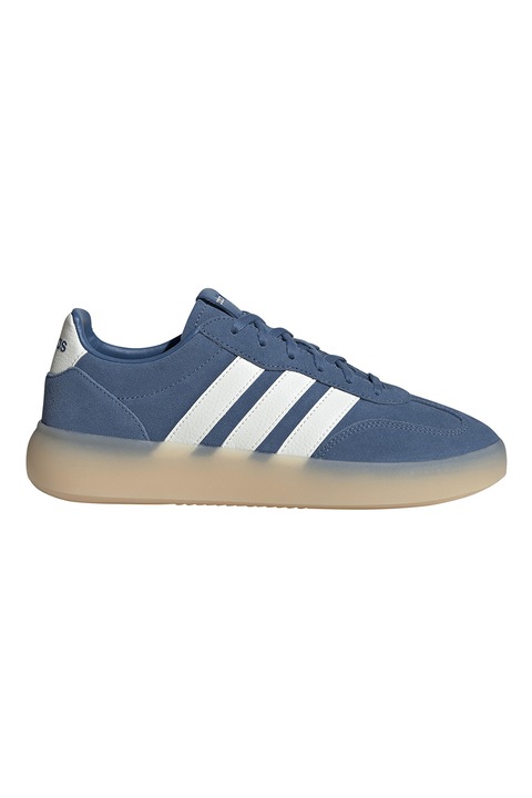 adidas Sportswear, Pantofi sport Barreda Decode Lux din piele si piele intoarsa, Alb/Albastru inchis