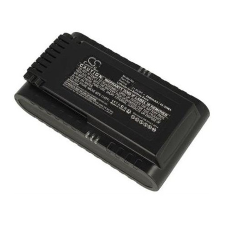 Acumulator Li-Ion 21, 6V 2000mAh negru pentru aspirator, 82, 3x147, 8x40, 35mm, set 1 buc