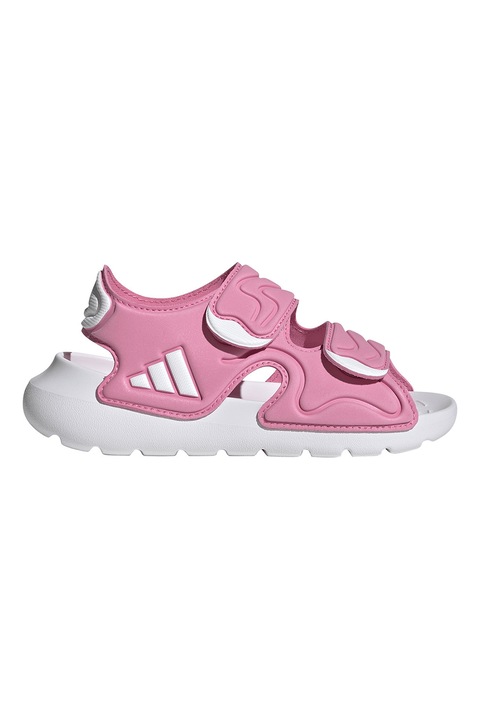 adidas Sportswear, Sandale cu velcro Altaswin 3, Alb/Roz