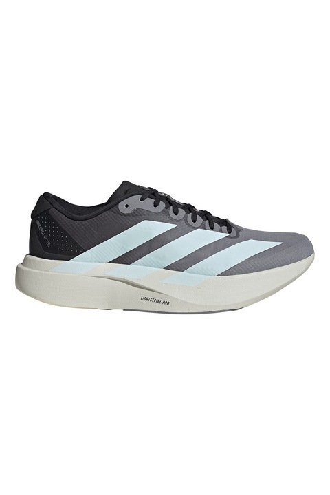 adidas Performance, Pantofi Adizero Evo pentru alergare, Gri deschis/Albastru glaciar