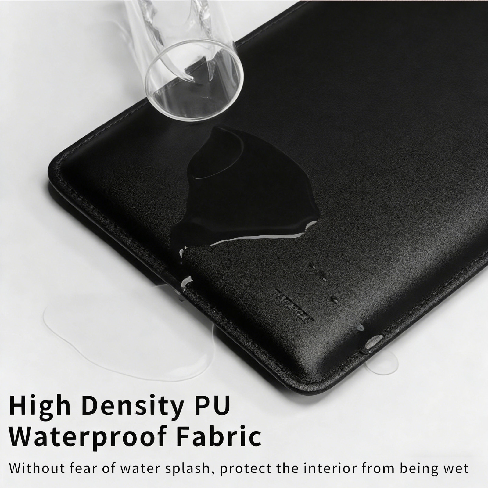 2 in 1 Husa Laptop 14 inch, asskanaer, Cu geanta de depozitare pentru accesorii, Rezistent la cadere, Rezistent la apa, Impermeabil si rezistent la zgarieturi, Protectie 360, Portabil, Design slim, Piele PU premium, 35*25.5*1cm, Negru