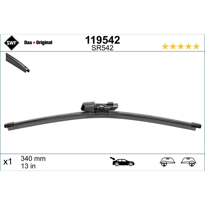 Lamela Stergator Spate 119524 Seat Leon/Tarraco Vw Tiguan/Tiguan Allspace/Touareg