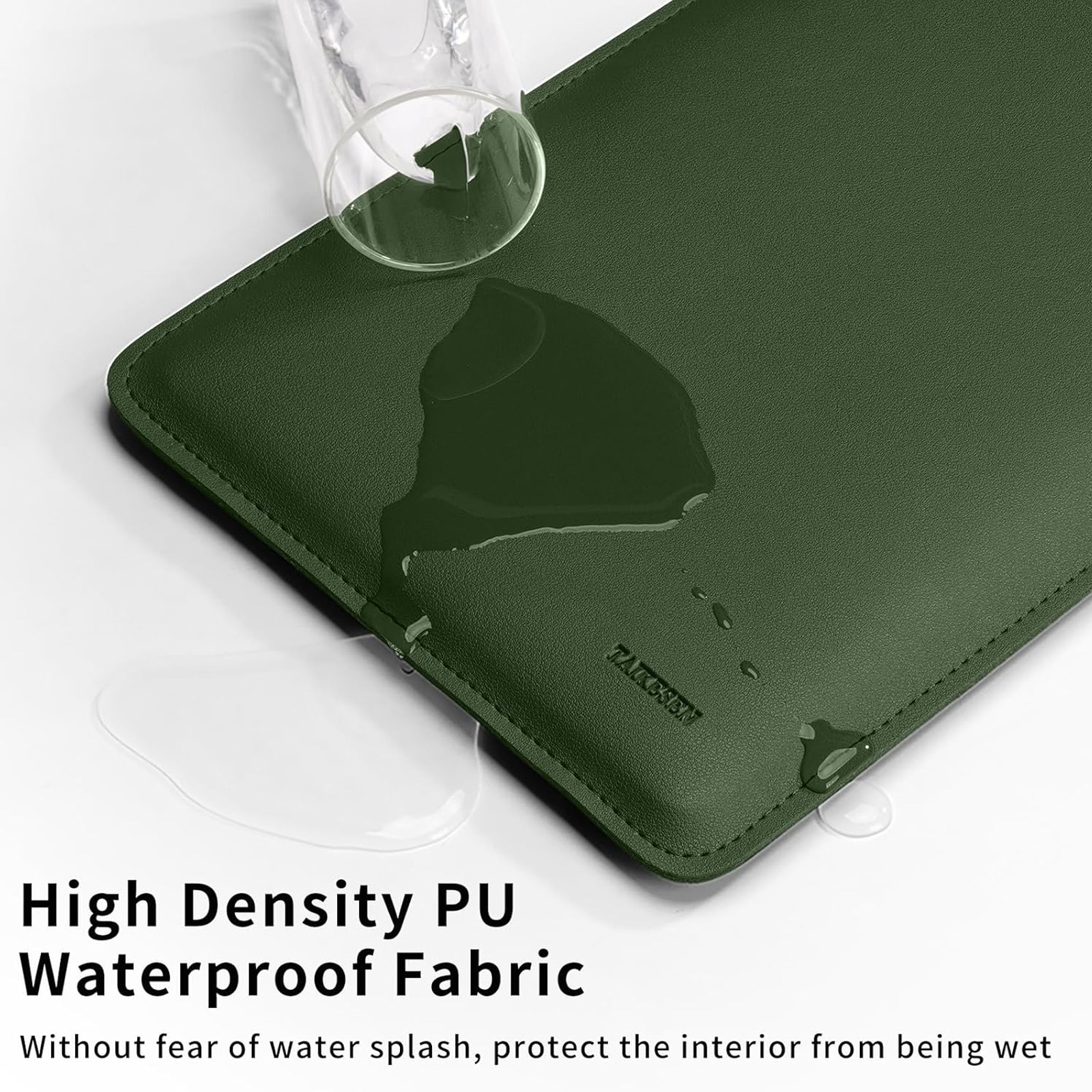 Husa Laptop, Asskanaer, 2 în 1, Rezistent la apă și zgârieturi, Verde, 35x25.5x1cm