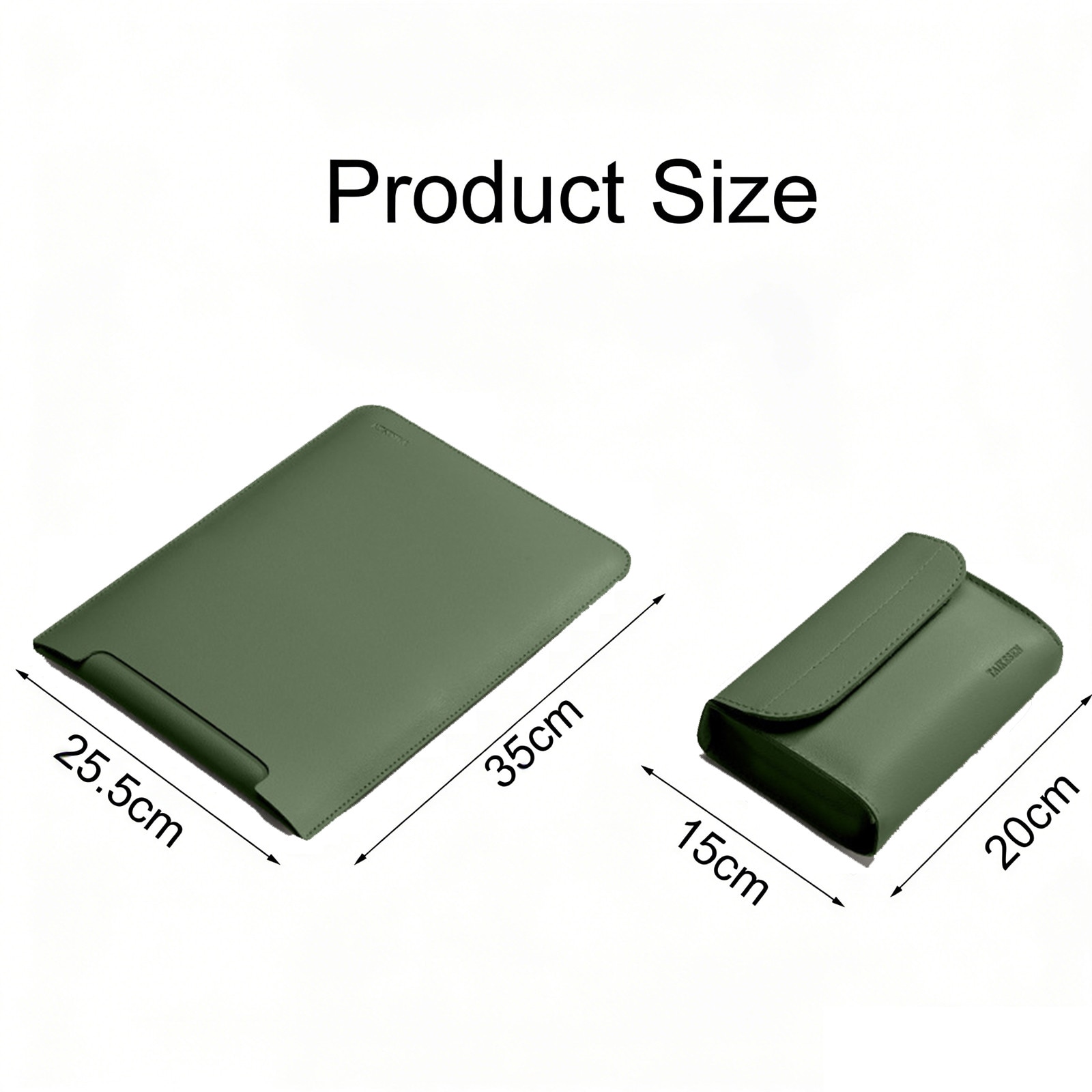 Husa Laptop, Asskanaer, 2 în 1, Rezistent la apă și zgârieturi, Verde, 35x25.5x1cm