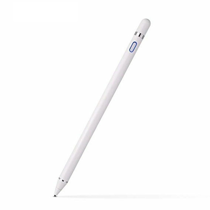 Stylus pen HERUSI digital fin alb negru roz 1.45x9x175mm set 2 piese