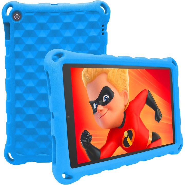 Herusi Fire 7 2019 tablet tok, könnyű védelem, kék, 9x12cm