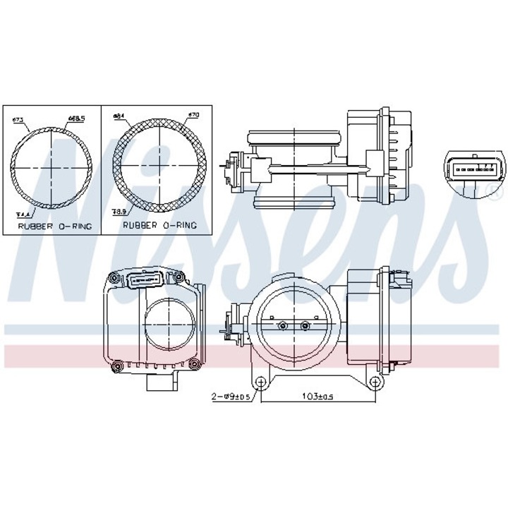 Carcasa Clapeta 955096 Dacia Duster/Logan/Logan 2/Sandero Opel Vivaro A Renault Clio 2/Clio Symbol 1/Duster/Espace 4