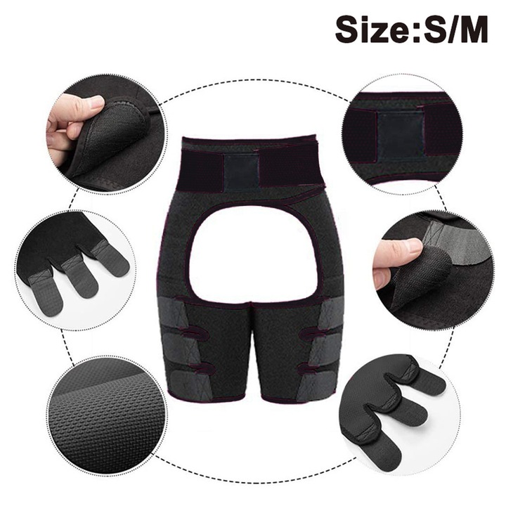 HERUSI sportöv, spandex, fekete