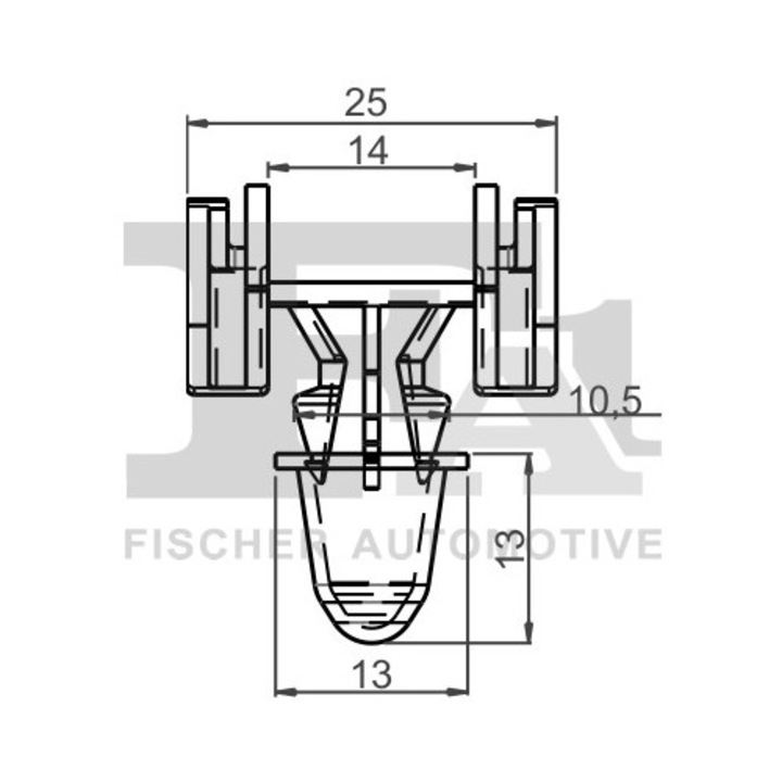 Rögzítők, Díszítő és Védőburkolat 11-40065.25 Vw Passat B5/Passat B5.5/Passat B8
