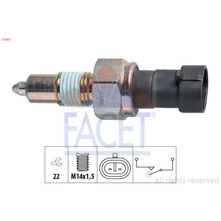 Comutator, Lampa Marsalier 7.6067 Abarth 500 / 595 / 695/500C / 595C / 695C Alfa Romeo 145/146/147/155/156/Gt/Gtv/Mito