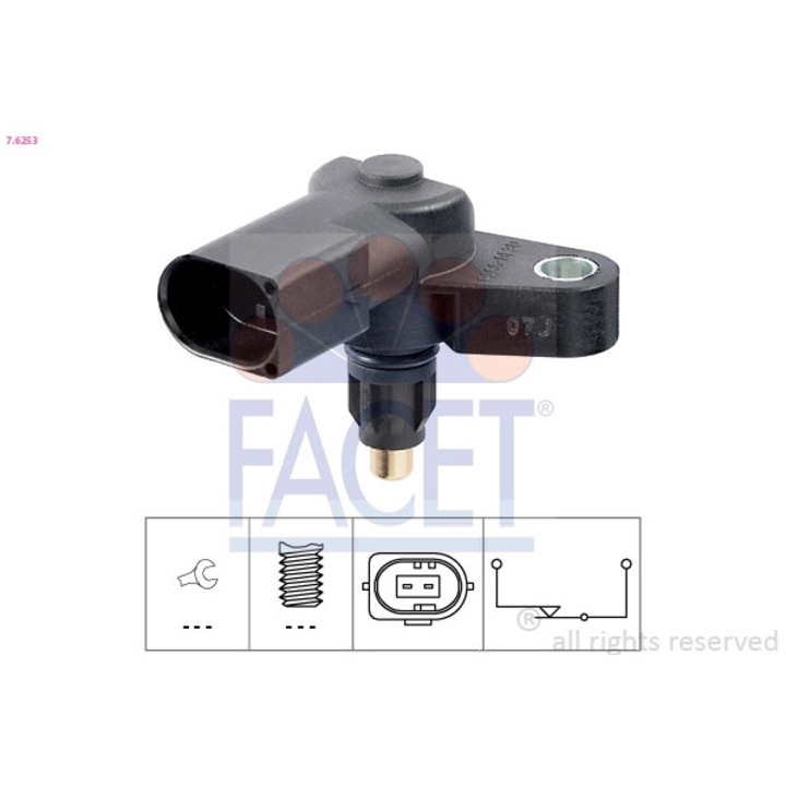 Прекъсвач, лампа за заден ход 7.6253 Mercedes-Benz C-Class/C-Class T-Model/Clc-Class/Clk/E-Class/E-Class T-Model/Glk-Class