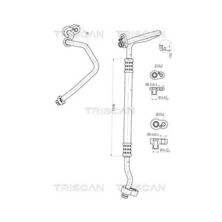 Conducta Presiune Variabila, Aer Conditionat 901029028 Audi A3/Q2 Seat Ateca/Leon Skoda Karoq/Octavia 3 Vw Golf 7/T-Roc
