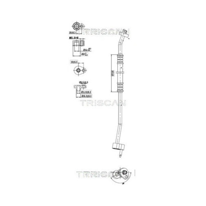 Тръба за променливо налягане, Преден климатик 901016005 Ford C-Max/C-Max 2/Focus 3