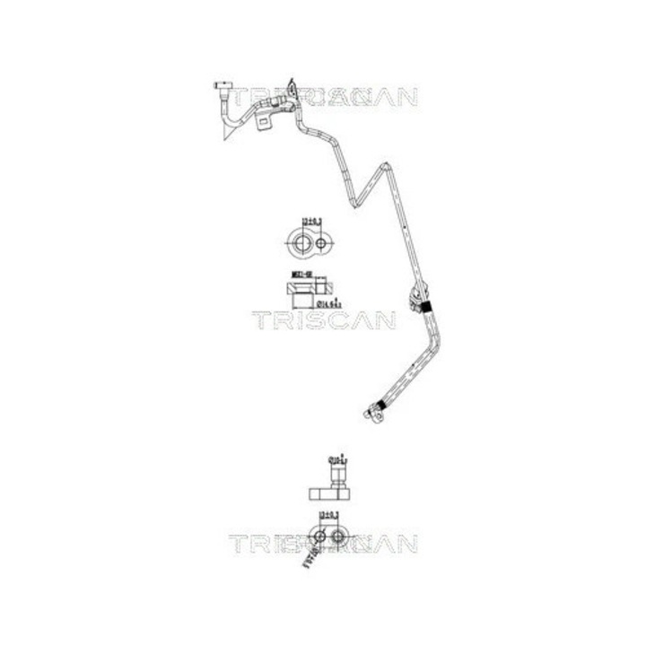Változó nyomású vezeték, légkondicionáló 901014004 Nissan Qashqai 2