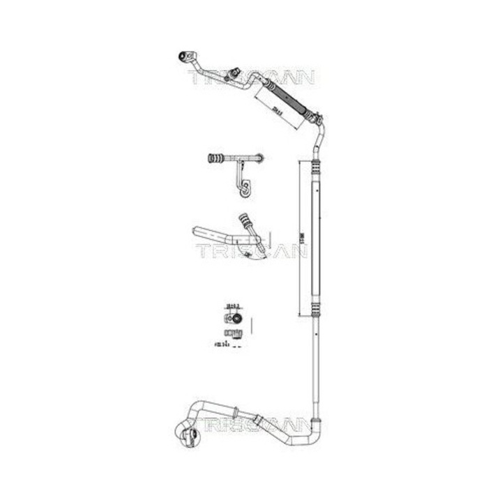 Променлива Напорна Тръба, Климатик 901016044 Ford Transit V363