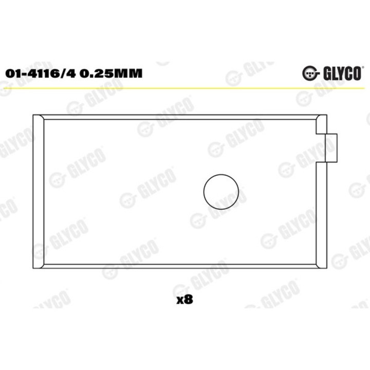 Hajtókarcsapágy 01-4116/40.25Mm Autobianchi Y10 Fiat Albea/Cinquecento/Fiorino/Mobi/Palio/Panda/Punto/Seicento / 600/Tipo