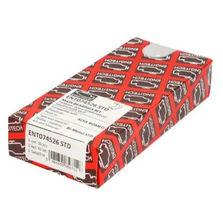 Лагери, Колянов Вал Ent074526Std Alfa Romeo 145/146/147/156/159/Brera/Giulietta/Gt/Spider Cadillac Bls Dr Dr 5