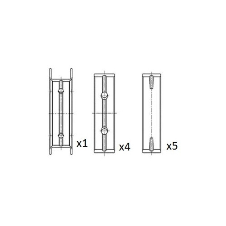 Főtengelycsapágy FAI AUTOPARTS Bm1113-Std Fordhoz, RAR által jóváhagyott, készlet