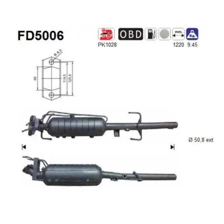 Filtru Particule Fd5006 Mazda 6