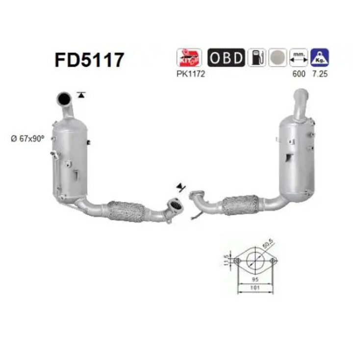 Filtru Particule Fd5117 Ford Fiesta 6