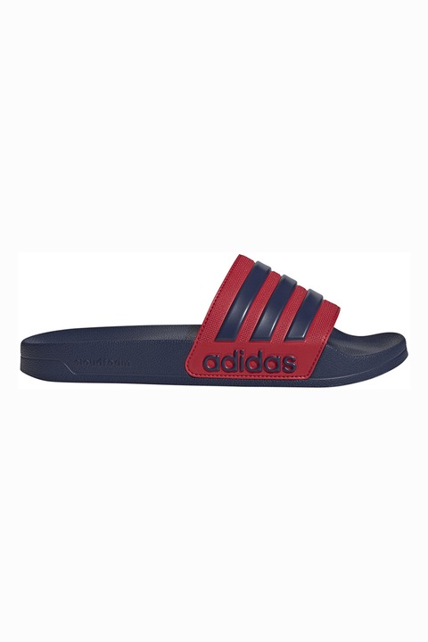 adidas Sportswear, Papuci cu logo Adilette, Rosu/Albastru inchis