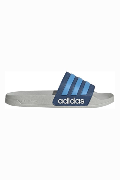 adidas Sportswear, Adilette logós papucs, Világoskék/Olajkék