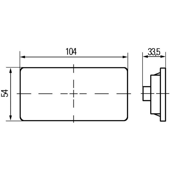 Oldalsó lámpa bal 2Ps007972-011 Scania G 1/P 1/R 1/T