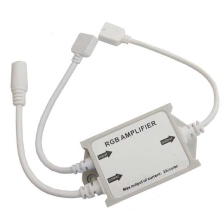 Amplificator banda led rgb IP65 pentru extindere circuit LED