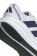 adidas Performance, Pantofi Galaxy 7 cu logo pentru alergare, Alb optic/Bleumarin