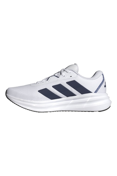 adidas Performance, Pantofi Galaxy 7 cu logo pentru alergare, Alb optic/Bleumarin