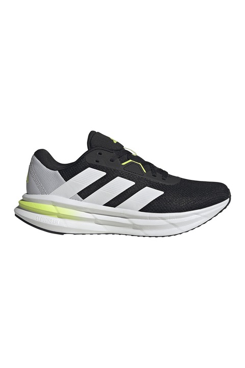 adidas Performance, Pantofi Galaxy 7 cu logo pentru alergare, Negru/Alb optic