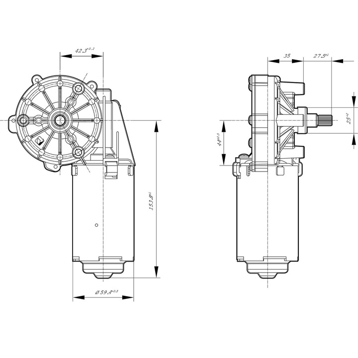 Ablaktörlő motor első 0986337209 Scania 3 - Series/4 - Series/G 1/G 2/P 1/P 2/R 1/R 2/T