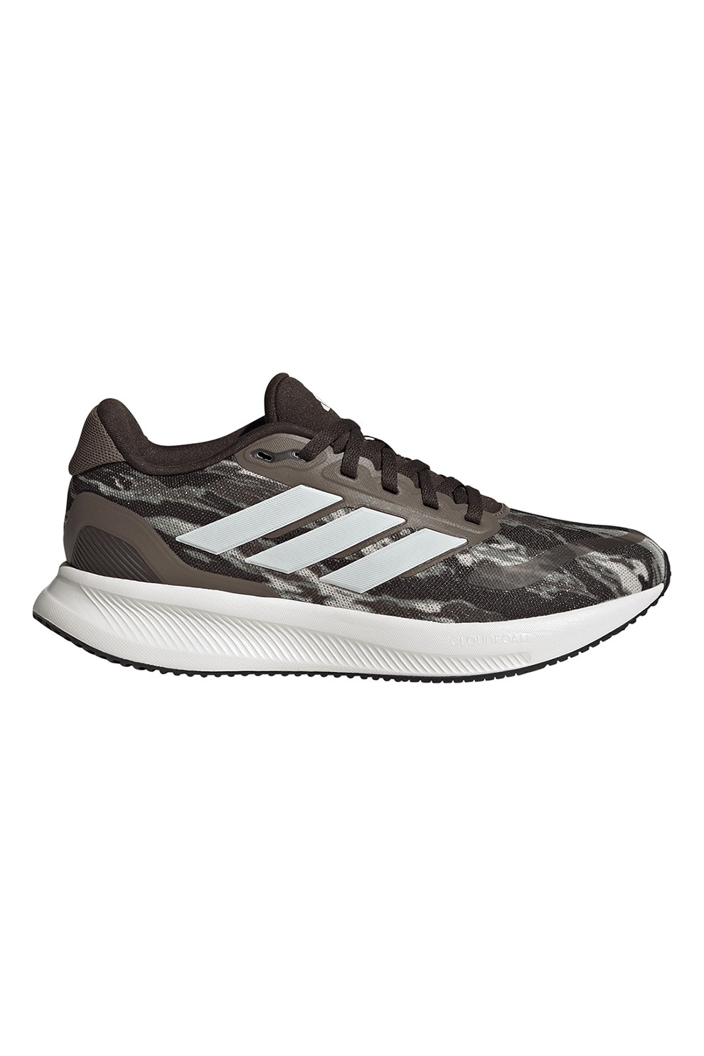 adidas Sportswear, Pantofi sport Runfalcon 5 low cut, Alb, Maro, Maro taupe, 39 1/3 EU