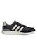 adidas Sportswear, Pantofi sport Run 60s cu detalii de piele intoarsa, Negru/Alb murdar/Gri antracit