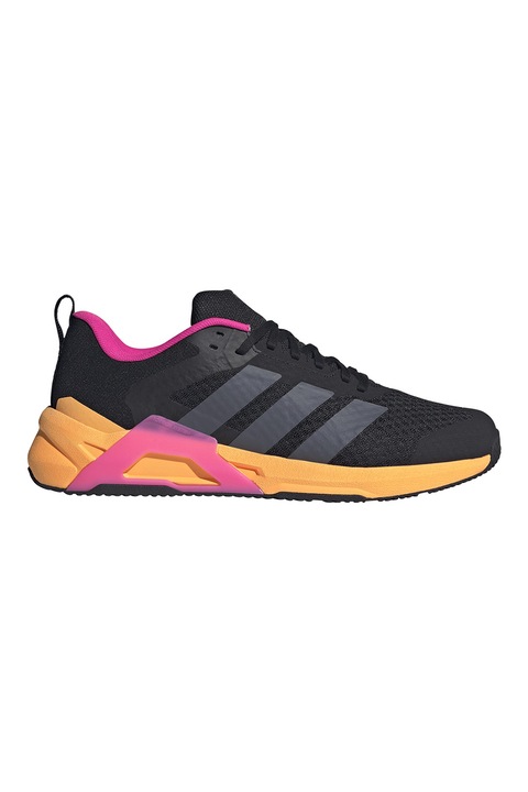 adidas Performance, Dropset Control sportcipő, Narancssárga/Fukszia/Sötétkék