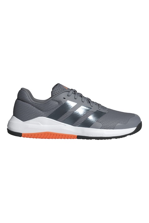 adidas Performance, Pantofi Dropset Base din plasa pentru antrenament, Gri cenusiu/Portocaliu mandarina/Gri inchis
