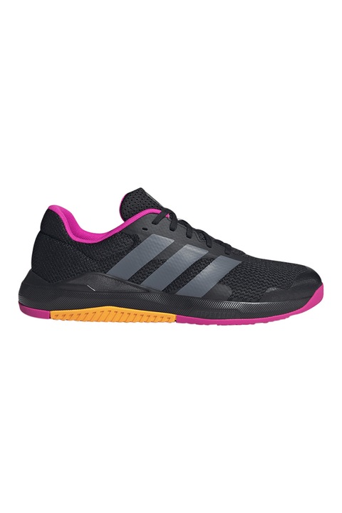 adidas Performance, Dropset Base hálós sportcipő, Narancssárga/Rózsaszín/Antracitszürke