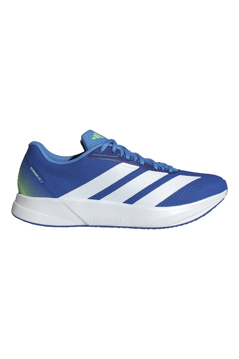 adidas Performance, Pantofi Duramo RC2 cu plasa, pentru alergare, Albastru pastel/Verde electric/Alb optic