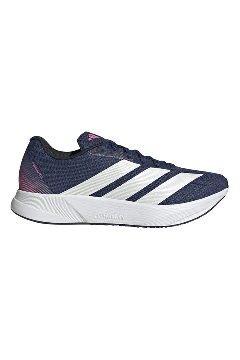 adidas Performance, Pantofi sport Duramo RC 2 din plasa cu garnituri din material sintetic, pentru alergare, Violet/Albastru inchis/Alb optic