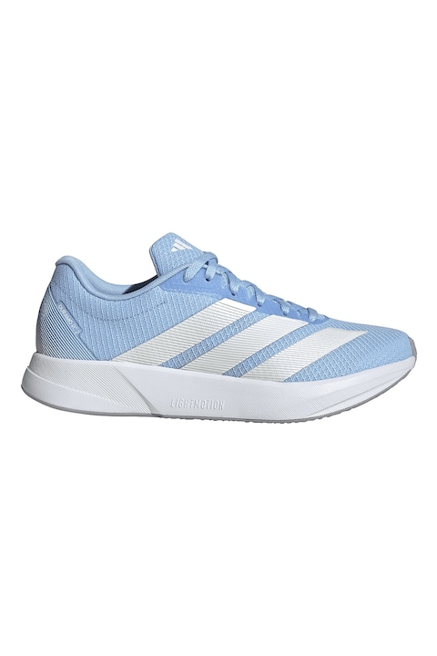 adidas Performance, Duramo RC 2 hálós futócipő szintetikus anyagbetétekkel, Pasztellkék/Törtfehér