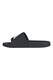 adidas Sportswear, Papuci unisex cu logo Adilette, Negru, Alb optic, 4