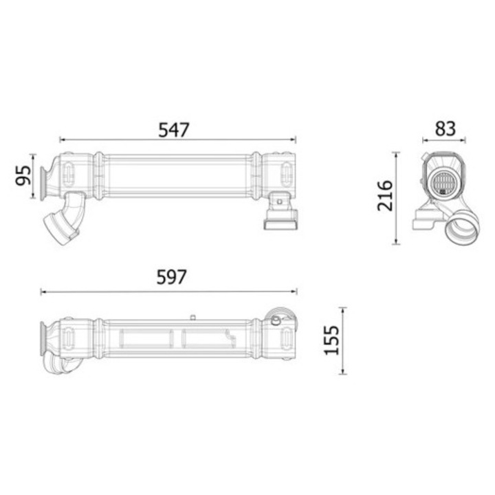Радиатор, рециркулация на отработени газове Ce52000P Daf Xf/Xf 2