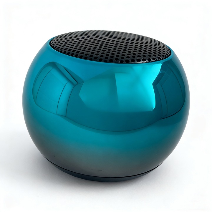 Boxa portabilă Mini M3, wireless, Bluetooth 5.1, sunet surround 9D, albastru, dimensiuni mici