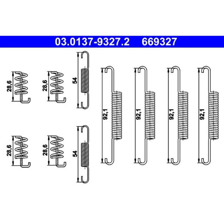 Set Accesorii, Saboti Frana Parcare 03.0137-9327.2 Volvo Xc90 1