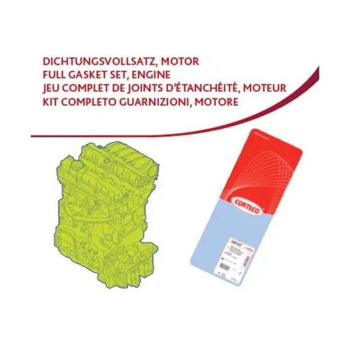 Set Garnituri Complet, Motor 430616P Citroën C5 1/C5 2/C8/Evasion/Jumpy 1/Jumpy 2 Fiat Ulysse Peugeot 406/607/806/807