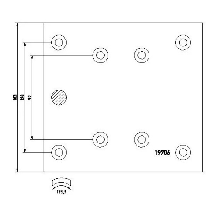 Set Garnituri De Frictiune, Frana Tambur 1970601 Man Helicon/Hocl/Lion´S/Lion´S City/Ng/Nl/R/Sd/Sg/Sl 2/Sü/Ül